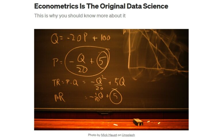 데이터 사이언스랑 경제학이랑 무슨 관련이 있나요?